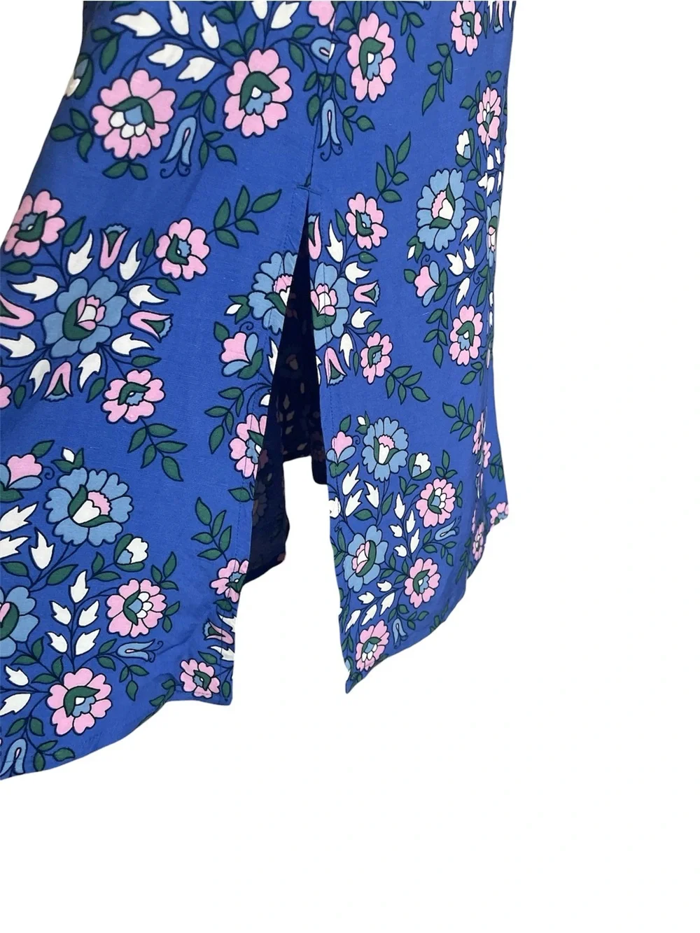 Boden Floral Print Midi Dress in Bluebell Wildflower Prairie Sundress Size 8R - Picture 5 of 12